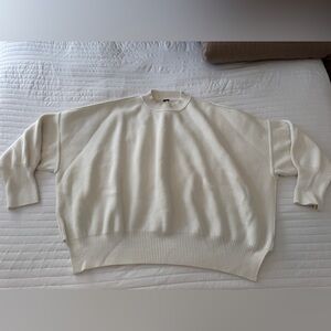 Free People Ivory Knit Pullover